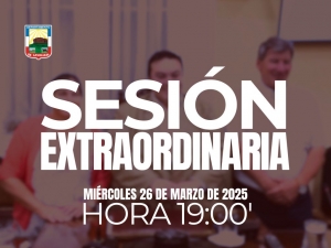 Sesión Extraordinaria del día miércoles 26 de marzo de 2025.