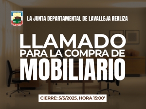 Llamado a precios para la compra del mobiliario para la nueva sede de la Junta Departamental