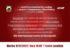Día Internacional contra la Corrupción.