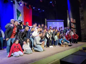 La Junta homenajeó a las Selecciones de Fútbol de Lavalleja en el Teatro Lavalleja.